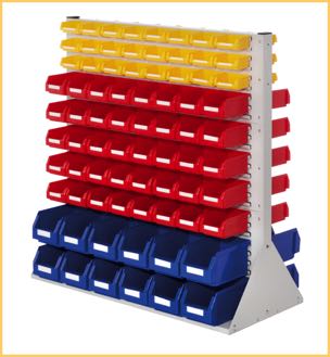 Kappes Plastic Parts Bin + Rack